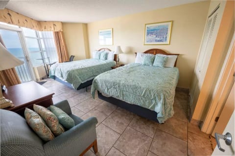 Main Bedroom enjoys views from beds of the ocean!