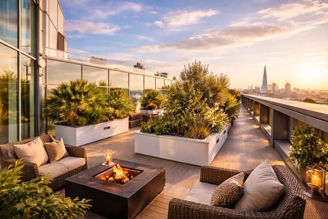 LuxuryLondonStays - Luxury City View AirCon Balcony Rooftop Panoramic London Heated Floor - 1000MB Wi-fi, minutes from Sky Garden