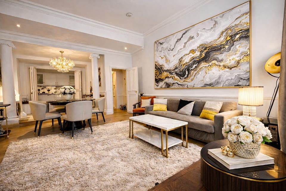 LuxuryLondonStays - Knightsbridge & South Kensington, Private Garden Super King 2Beds 2Bath by Hyde Park & Royal Albert Hall - Greater London