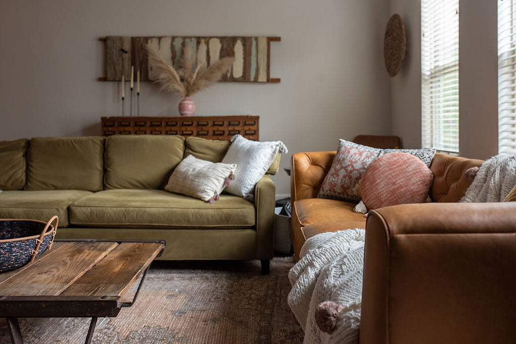 Lounge in our huge comfy living room and watch our massive TV.