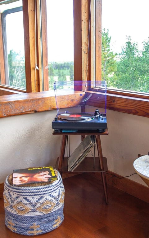 Crosley turntable and records for your listening pleasure. Please enjoy!