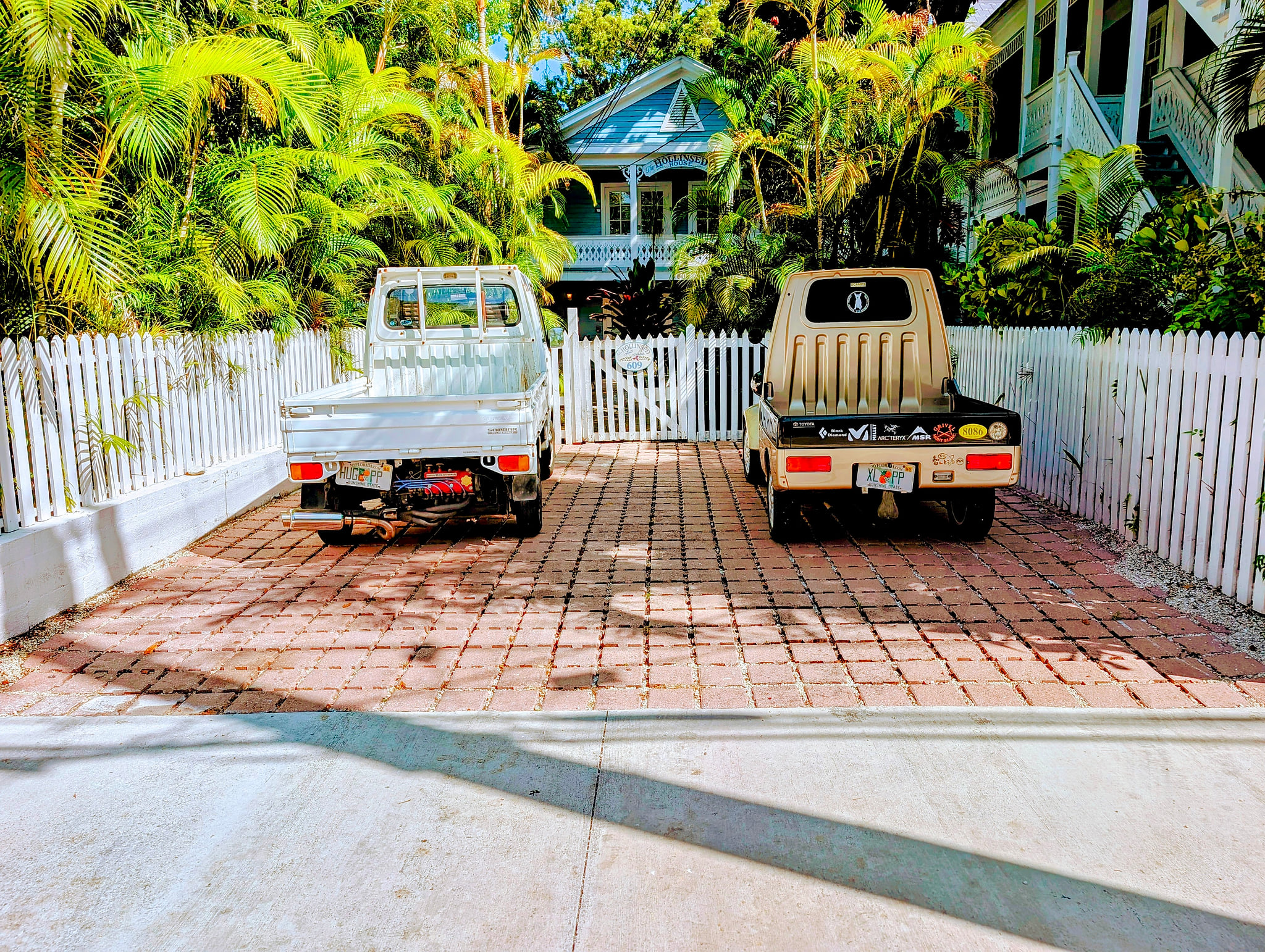 Two off street parking spots available at no charge on a first come first served basis.