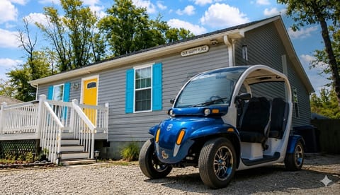 Gem electric vehicle available as optional add on with dl, signed release, valid insurance.