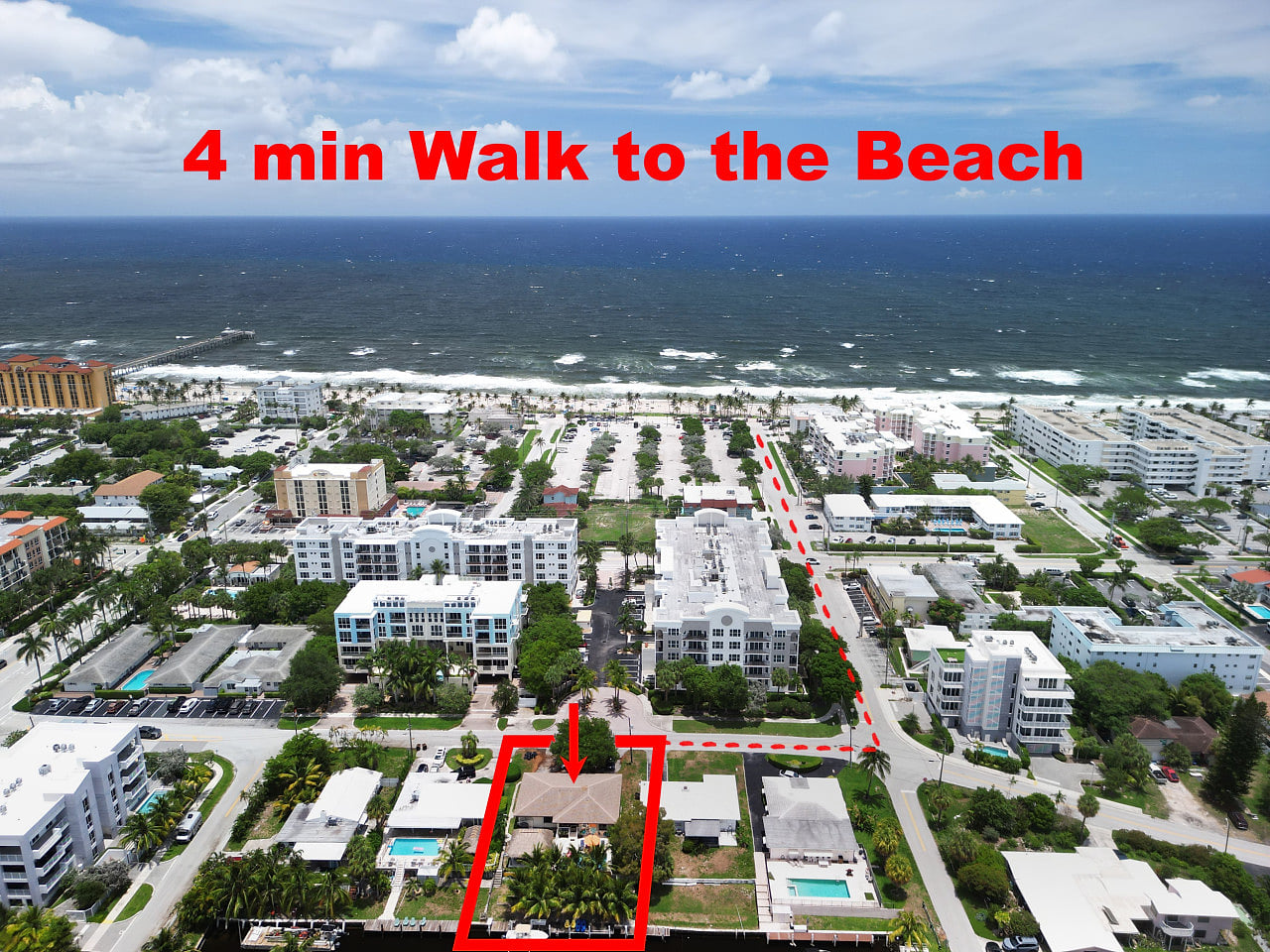 4-min walk to the Beach /Pool,Tiki canal boat dock