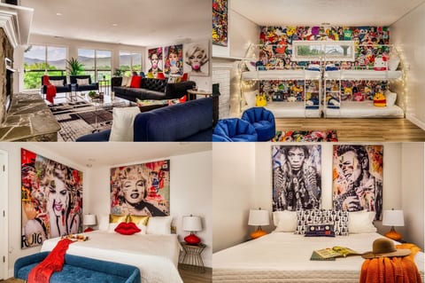 This newly renovated modern pop art themed home serves as a tribute to Asheville's trendy art scene.