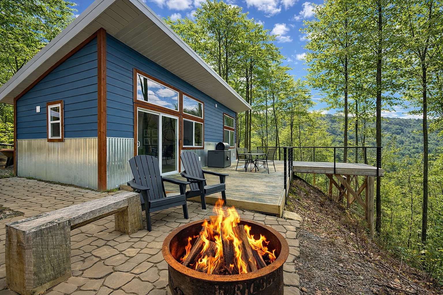 Secluded, peaceful, and perched above it all- Wrigs Ridge offers sweeping mountain views, an expansive deck, and a fire pit made for unforgettable nights.