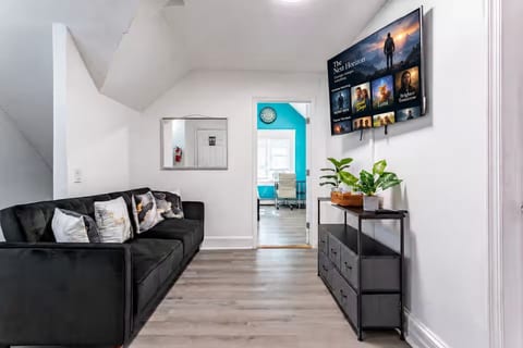 Spacious living area — designed for groups who actually hang out together.