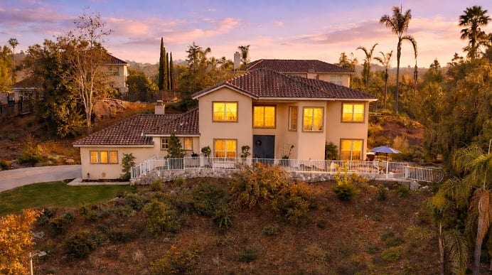 Front of the home. Huge lot with amazing views and privacy