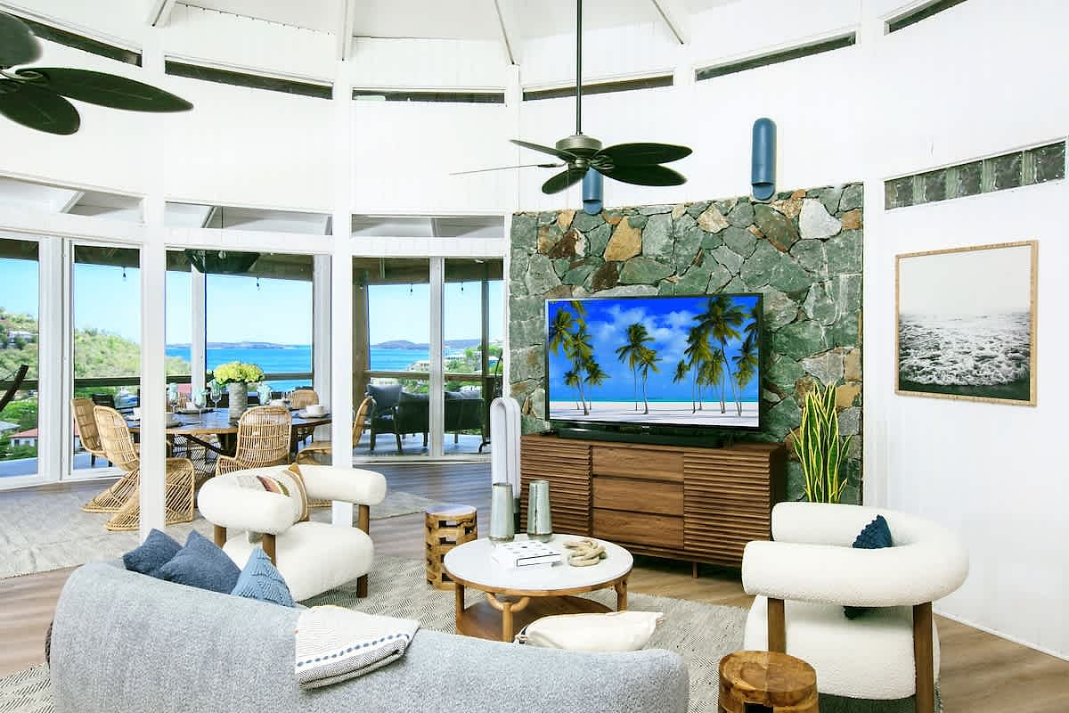 Luxury Oceanview Villa | Walk to Beach & Dining