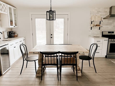 Aesthetic ranch style home with modern furnishings