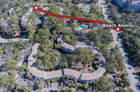 5 minute walk to the beach with private beach access