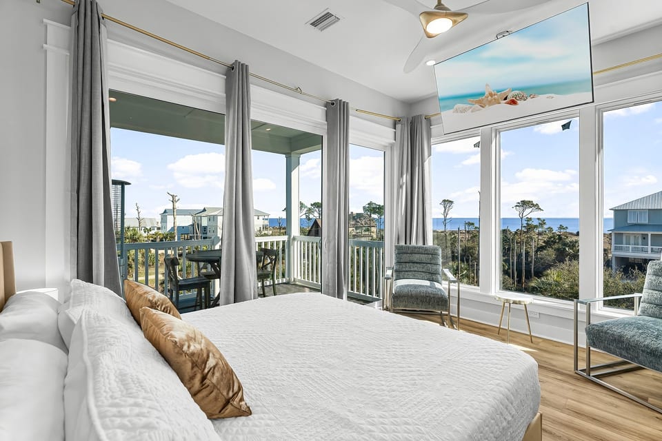 Wake Up To Sparkling Water Views