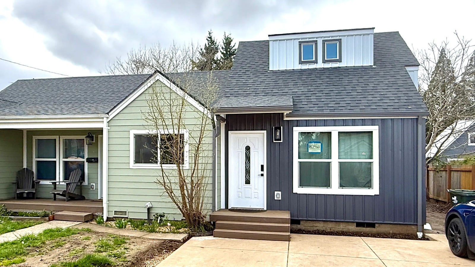 Front of townhome (green side is another AirBnB)