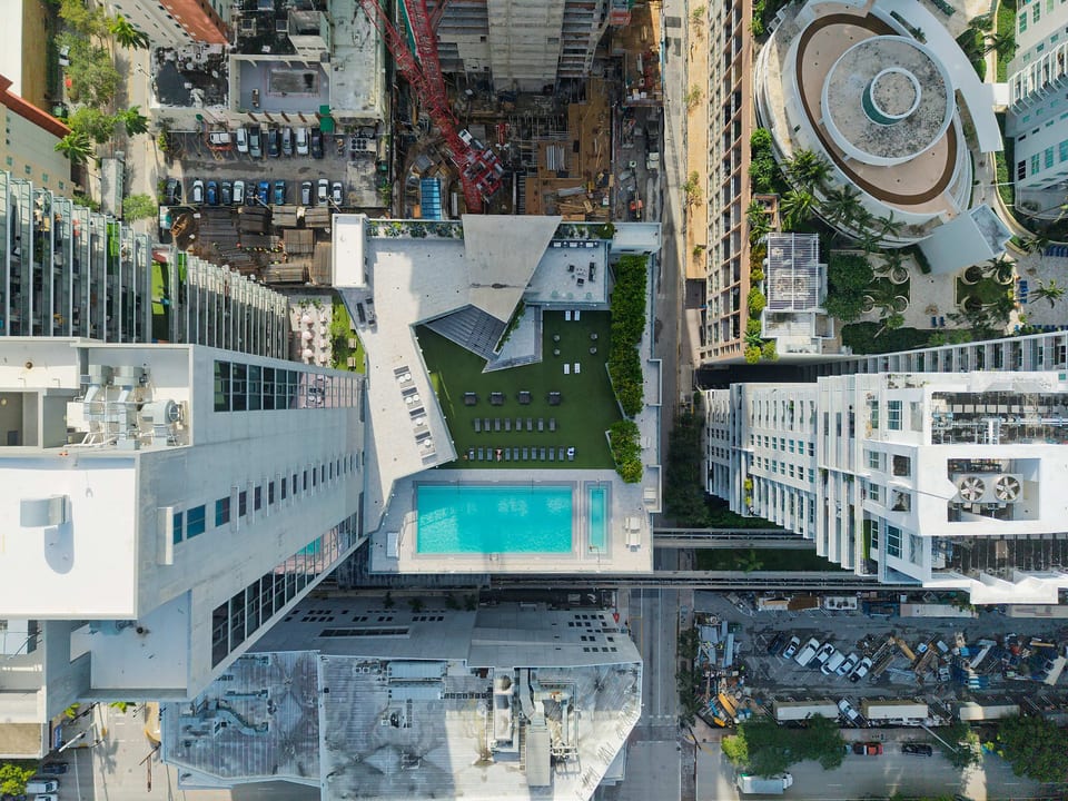 Studio nel centro di Miami, 32° piano, vista sulla baia, piscina, palestra - Miami