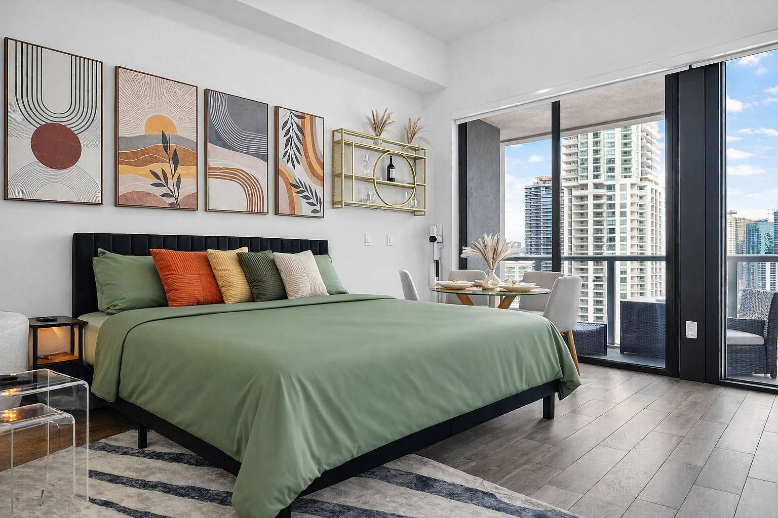 Downtown Miami Penthouse Studio Skyline Balcony Suite Near Port LuxePad