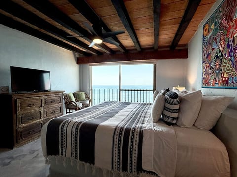 Solamar 703 Oceanfront 2BR Loft Puerto Vallarta | Terrace & Views
