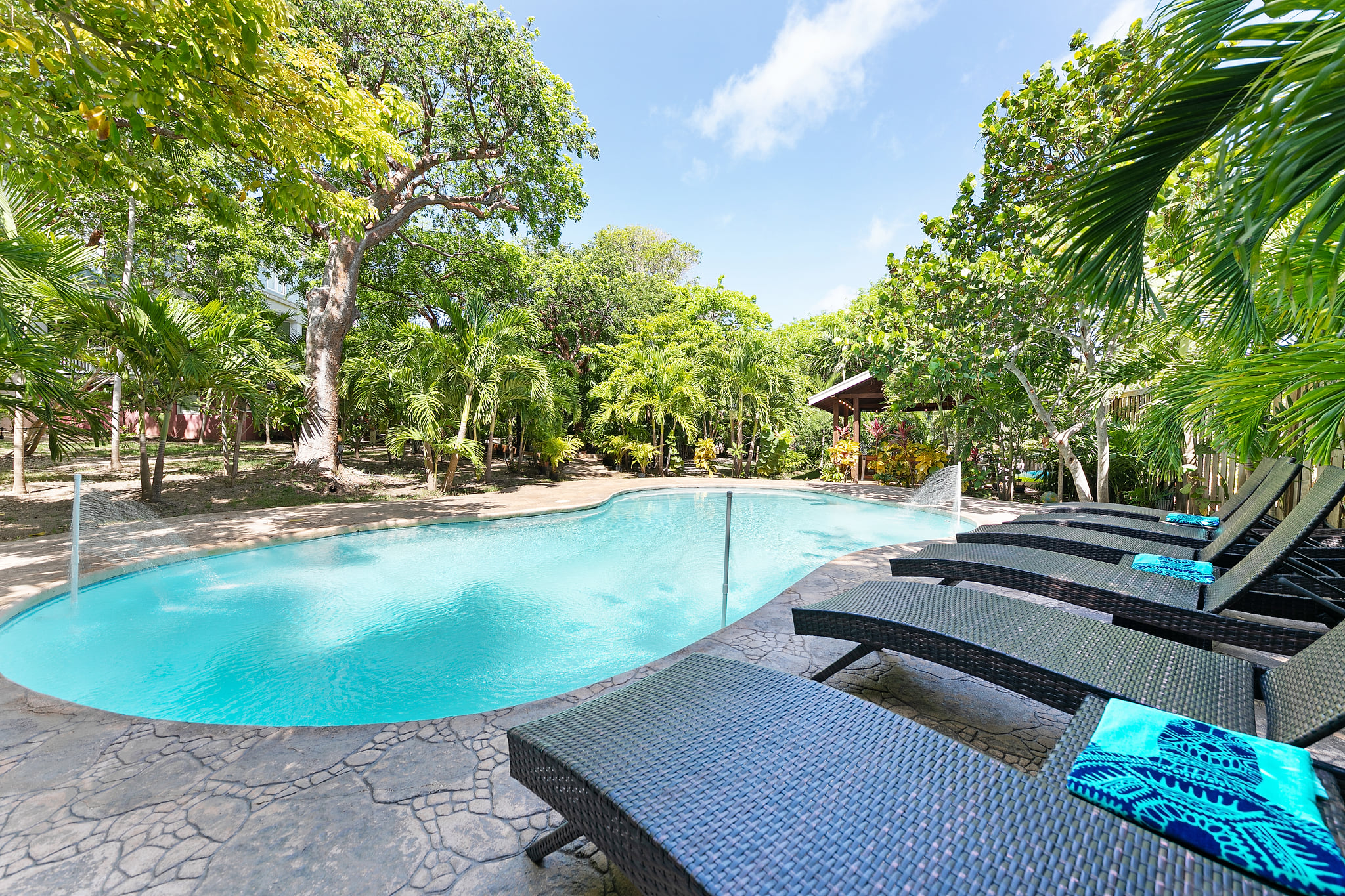 40-Foot Private Pool with Sun Loungers