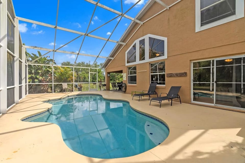 Pool with conservation view