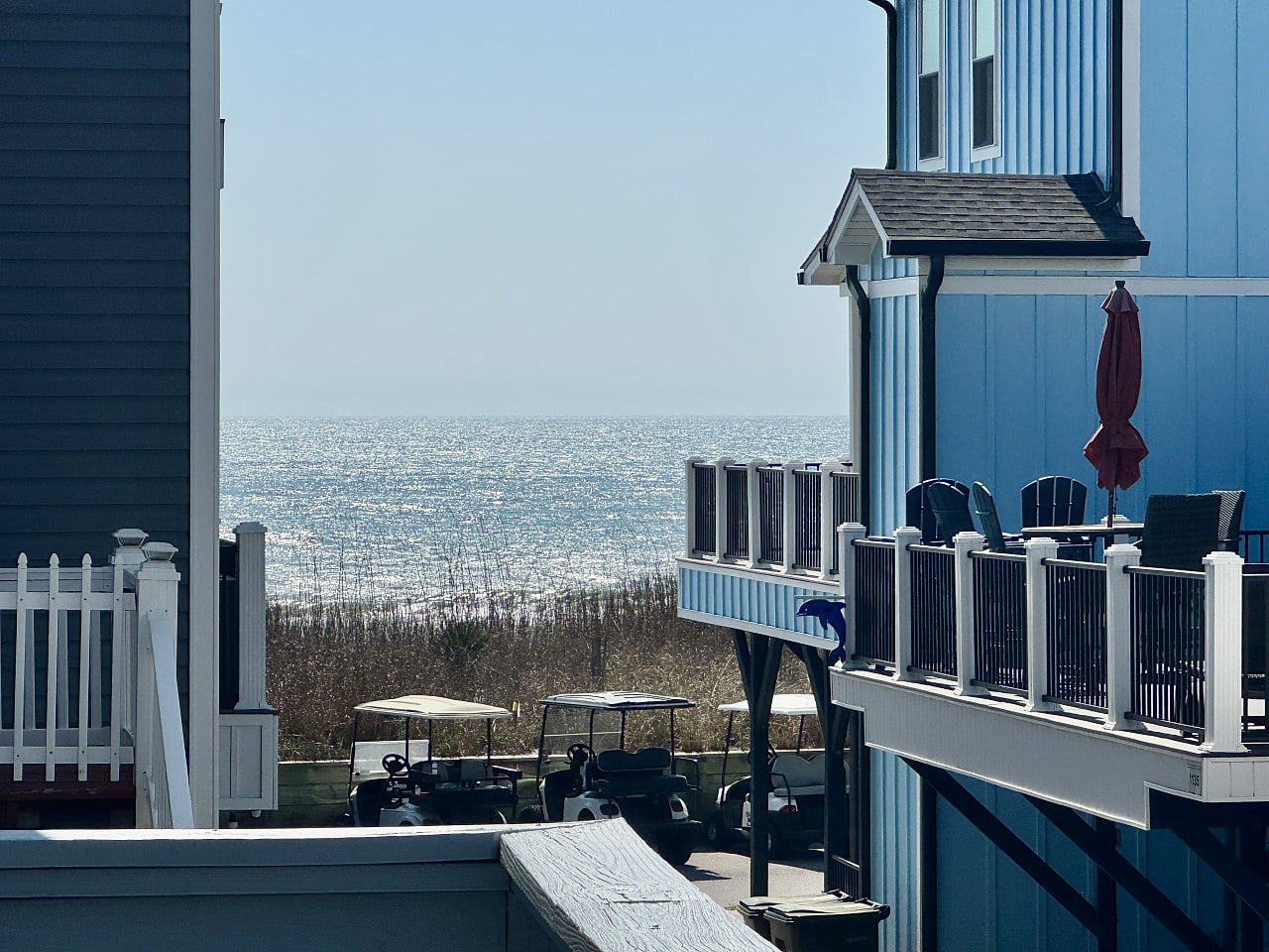 3 bedroom-2bath-Free Golf Cart-Steps from the beach