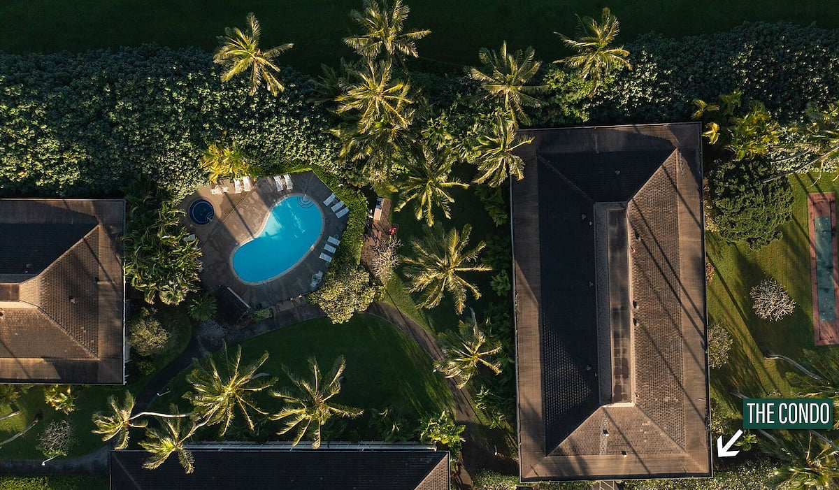 Steps away from pool and hot tub. 3 pools and 2 hot tubs total on property.