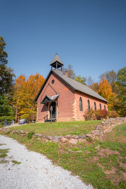Stunning Schoolhouse Retreat | Movie Screen