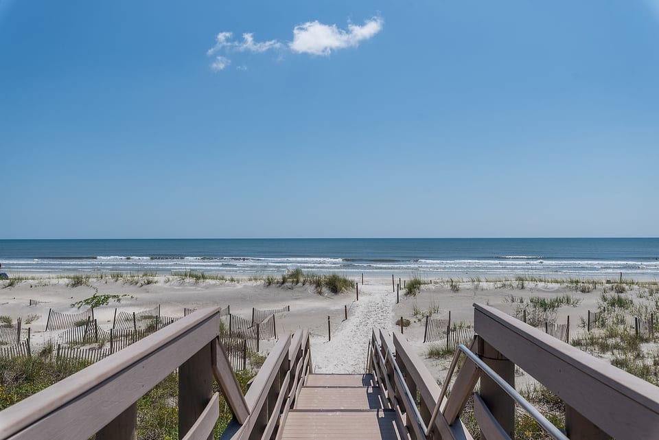 Private walkover from our complex to the beach.