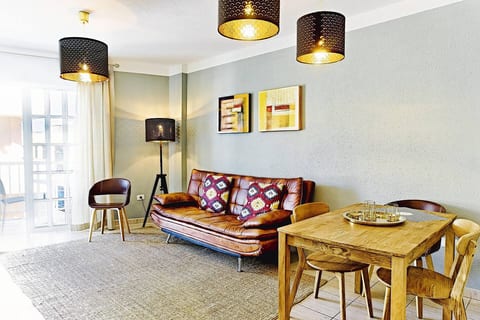 light and spacious living room with a balcony
