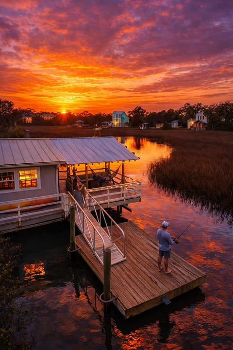Creekside Oasis | Waterfront, Pool, Hot Tub, Dock image 2