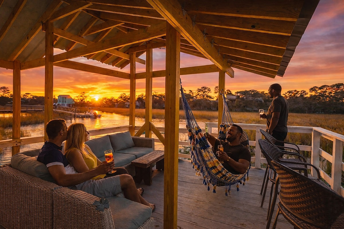 Creekside Oasis | Waterfront, Pool, Hot Tub, Dock image 1