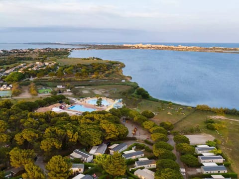Lakeside campsite on the Mediterranean Mobile home