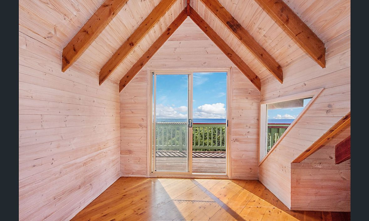 View from the loft overlooking the observation desk