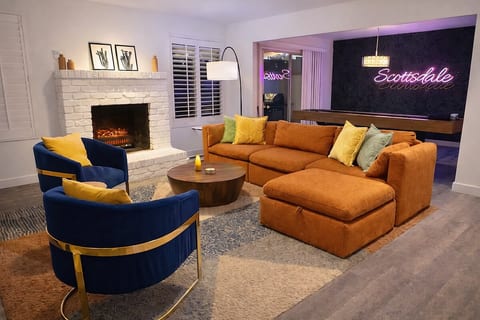 Living room with comfortable seating and an open, inviting layout