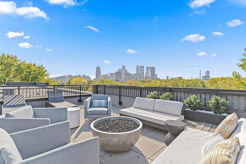 Enjoy exclusive access to the rooftop, offering stunning views and a perfect spot to relax or take in the city skyline.
