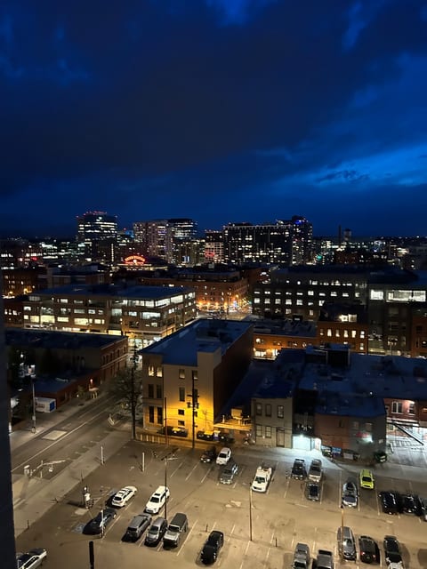 view of Union Station from balcony
