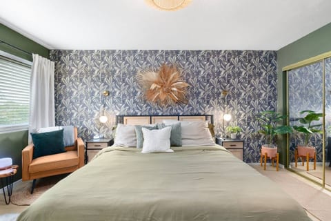 Ample room on both sides of the bed. Individual outlets and lights.