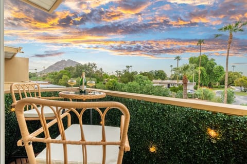 Enjoy watching the sunset over infamous Camelback mountain from your own private balcony.