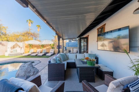 Stream a movie or the game from your outdoor theater!