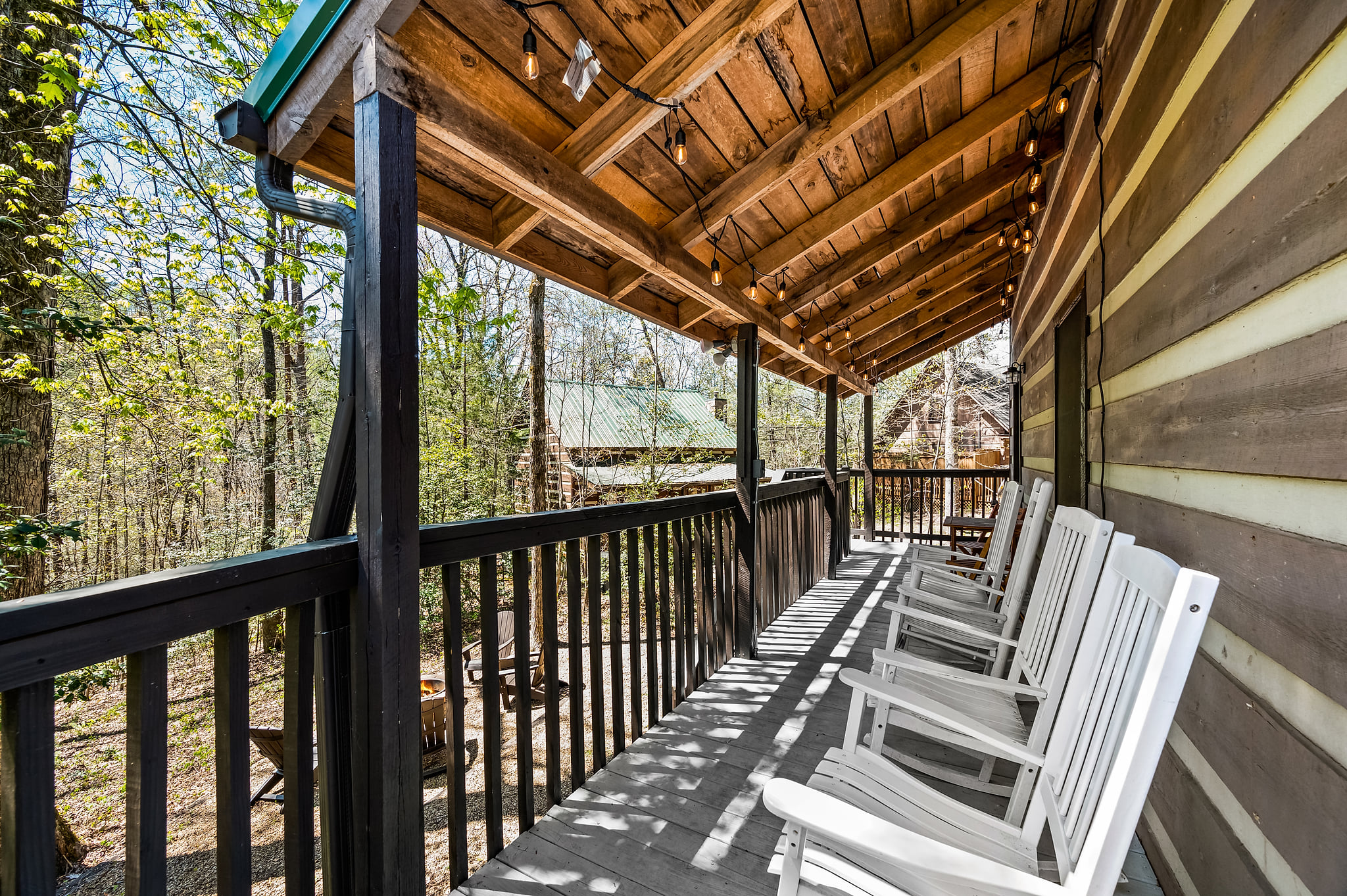 Relax with your morning coffee on the spacious back deck
