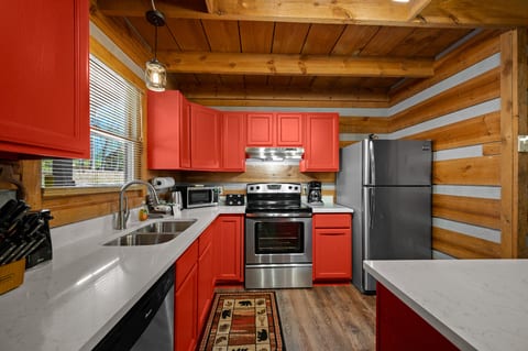 Whip up your favorite meal in our updated and well stocked kitchen