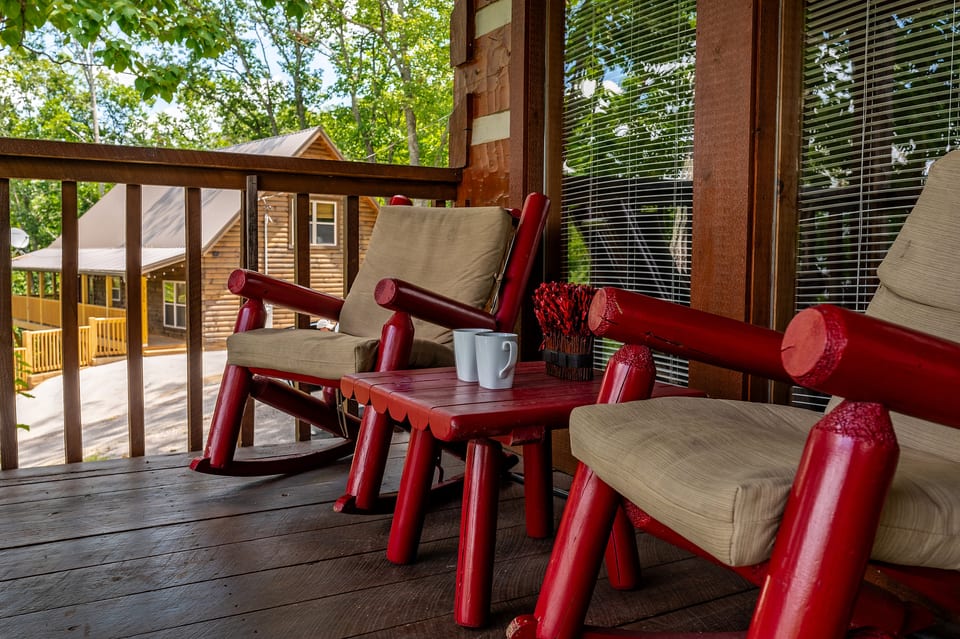 Enjoy your morning coffee on the private back deck