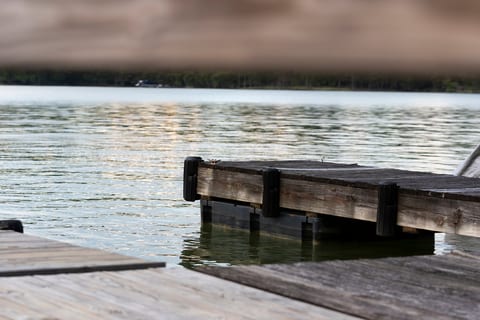 Peaceful private dock with calm lake views