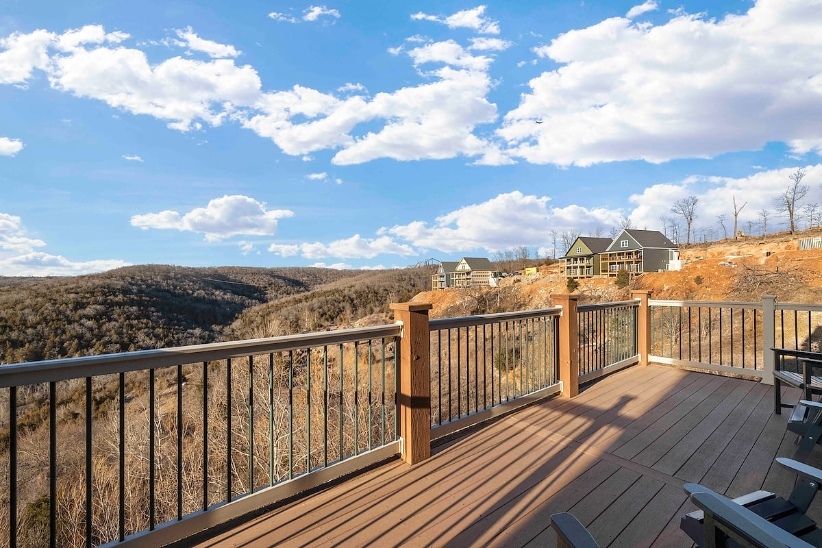 Deck Paradise: Sip drinks and soak in expansive views of the stunning surrounding mountains!