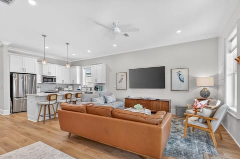 Living Area- modern, clean aesthetic