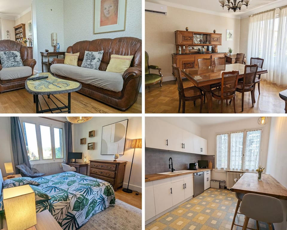Renovated French House - 2 bedroom with A/C - Brignais
