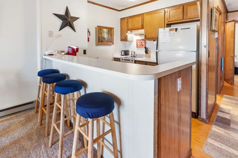 Barstools at kitchen island