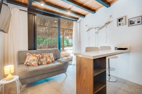 Lounging area.