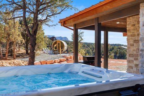 Swim spa and sauna