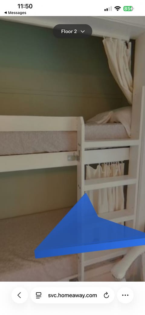 Built-in bunks in back bedroom