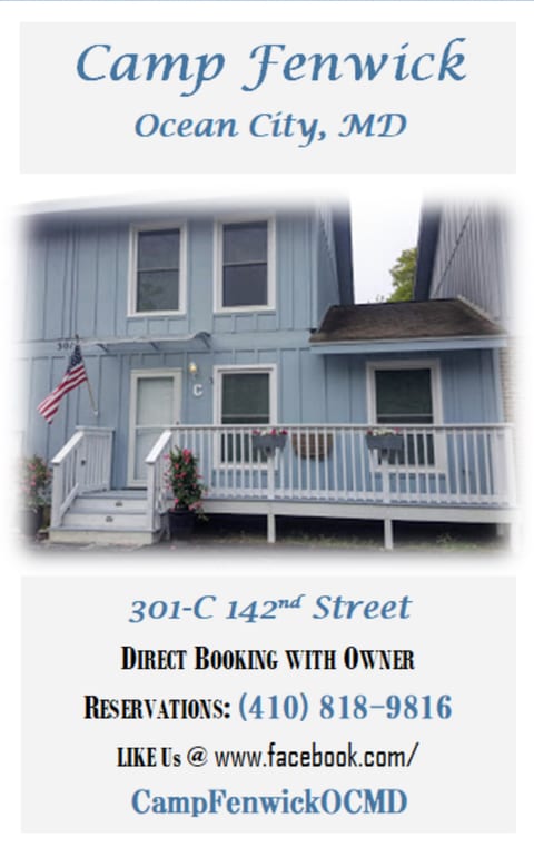 Large front porch to watch the morning sun, 2 parking spaces and view towards beach entrance 2 blocks.