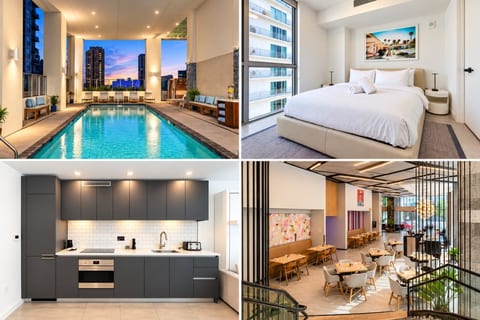 Best Location Downtown Condotel - King bed, Pool, Gym & Restaurant